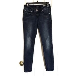 Guess Low Rise Slim Straight Sarah Fit Stretch Blue Jeans Women's Size 27